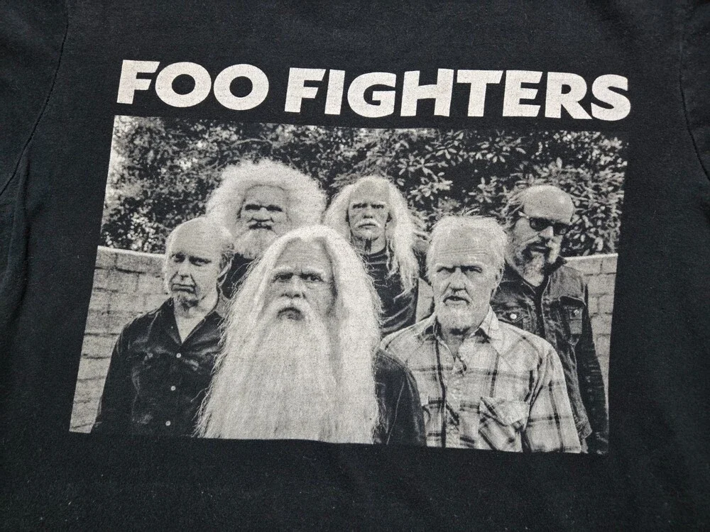 Foo Fighters ‘Old Band Photo’ T-Shirt ~ Men’s ~ Black ~ Bay Island